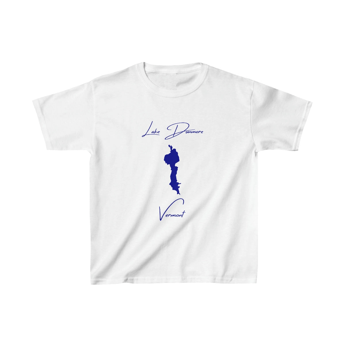 Vermont  Lake  Dunmore  Youth  T-shirt  front  position  view  from  front  white.webp