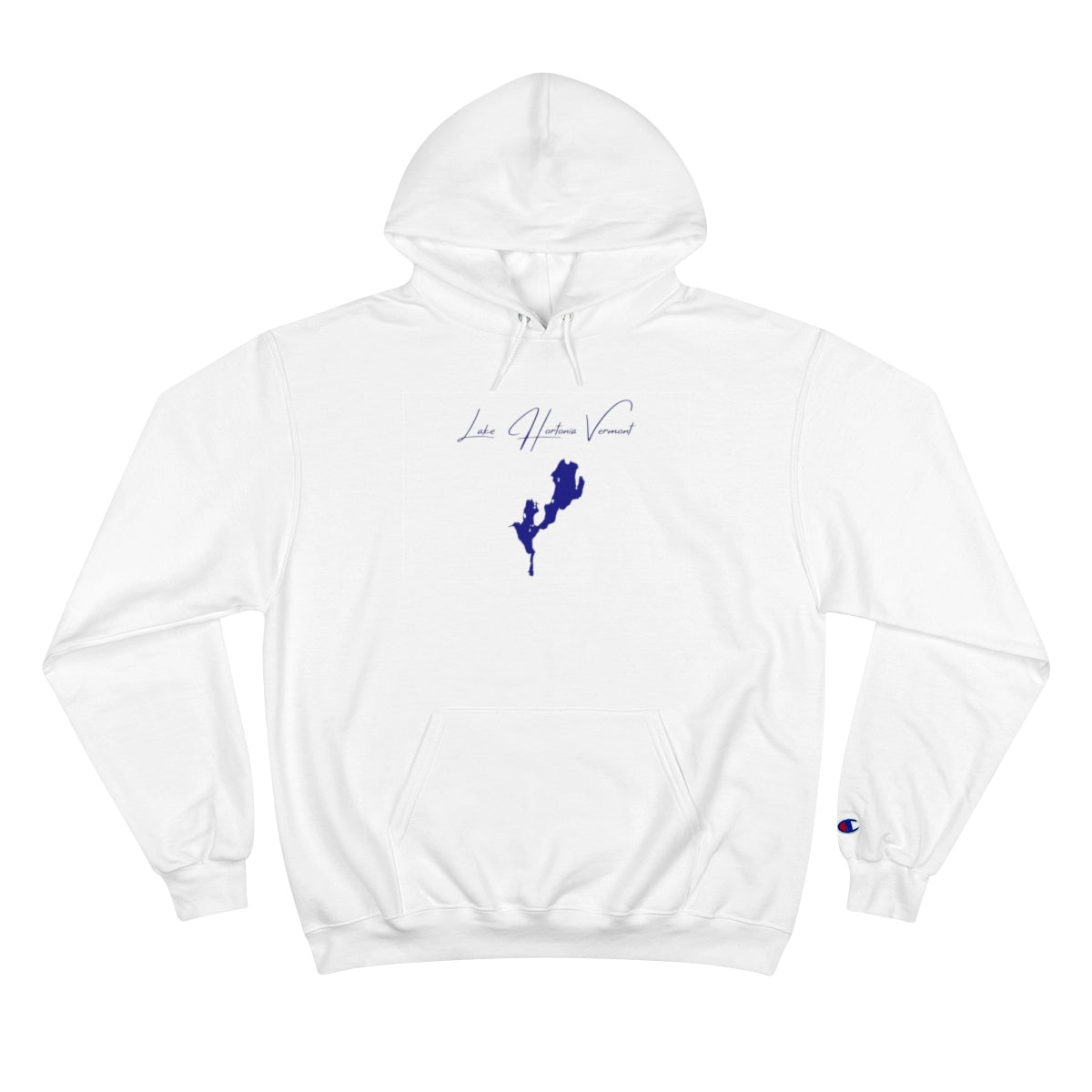 Vermont  Lake  Hortonia  Hoodie  front  position  view  from  front  white.webp