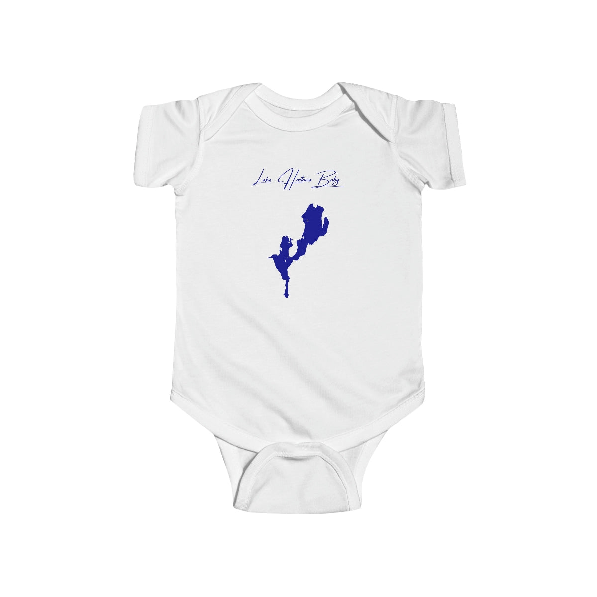 Vermont  Lake  Hortonia  Onesie  front  position  view  from  front  white.webp