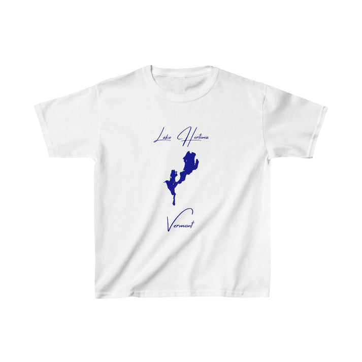 Vermont  Lake  Hortonia  Youth  T-shirt  front  position  view  from  front  white.webp