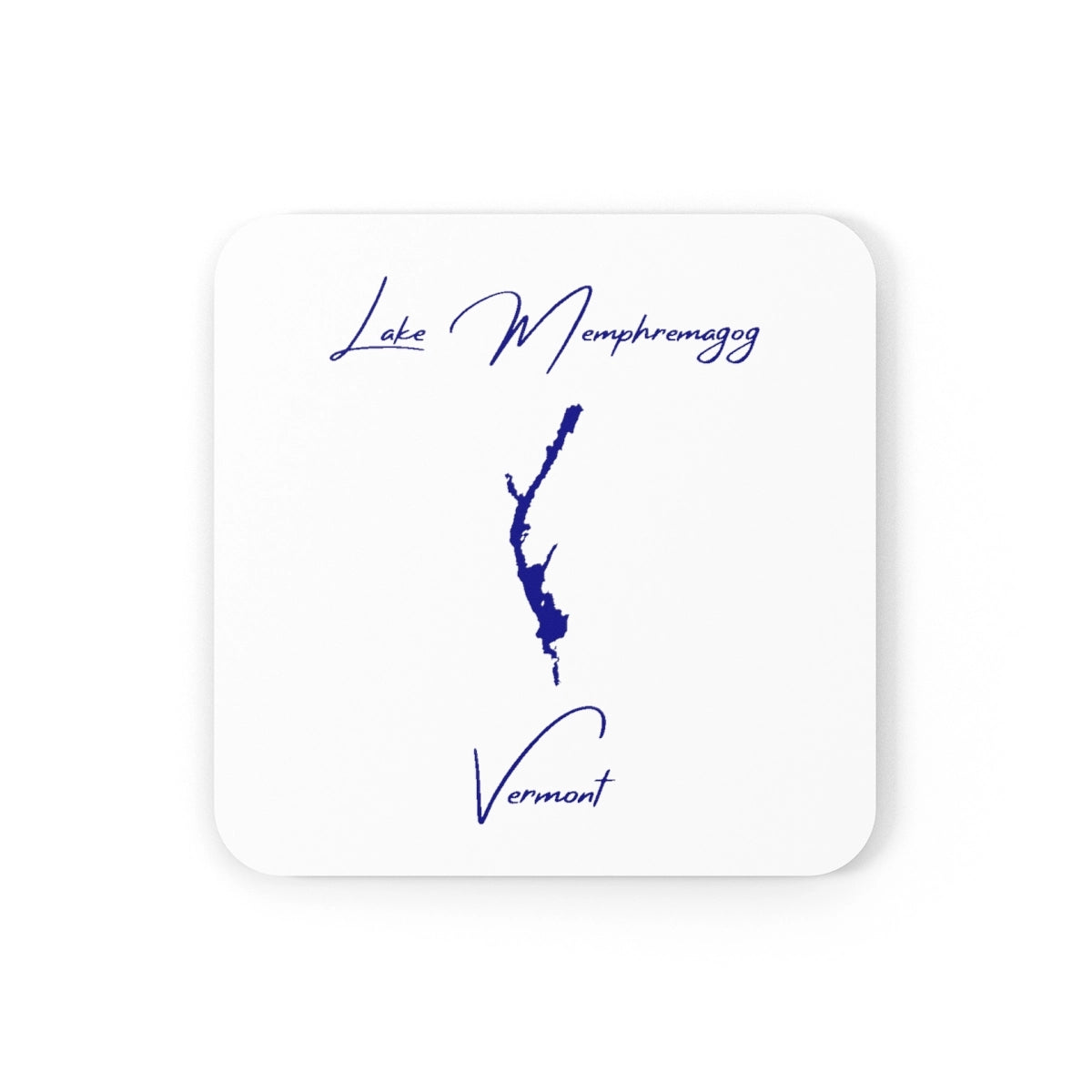 Vermont  Lake  Memphremagog  Coaster  Set  front  position  view  from  front  3.75  x  3.75.webp