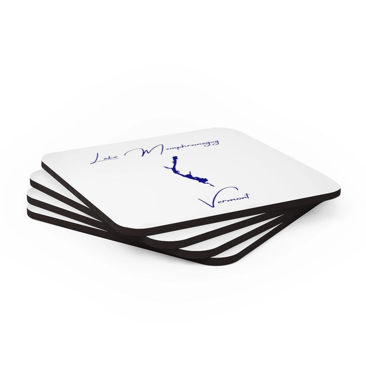 Vermont  Lake  Memphremagog  Coaster  Set  front  position  view  from  stacked  3.75  x  3.75.webp