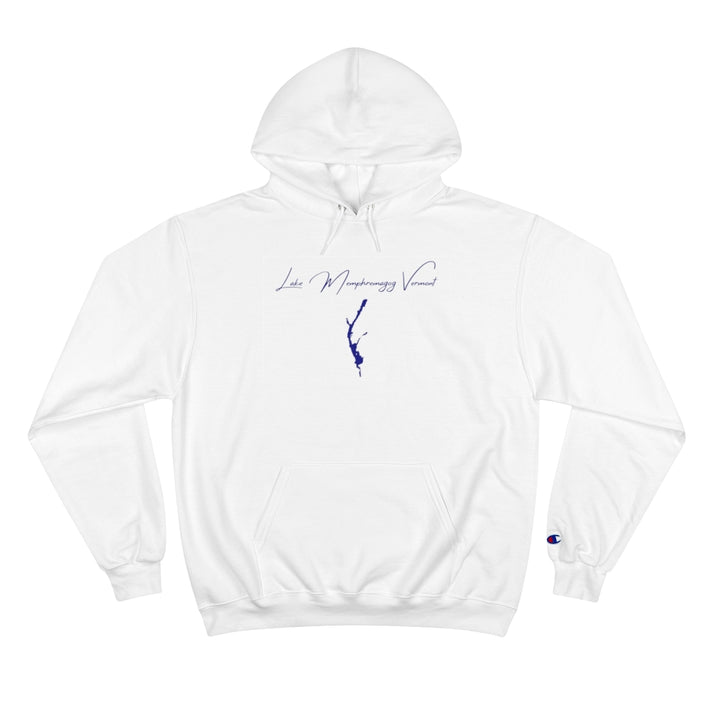 Vermont  Lake  Memphremagog  Hoodie  front  position  view  from  front  white.webp