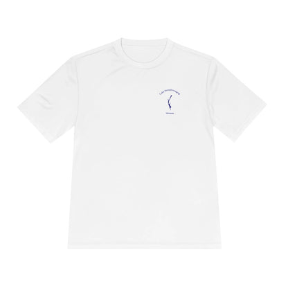 Vermont  Lake  Memphremagog  Moisture  Wicking  Tee  front  position  view  from  front  white.webp