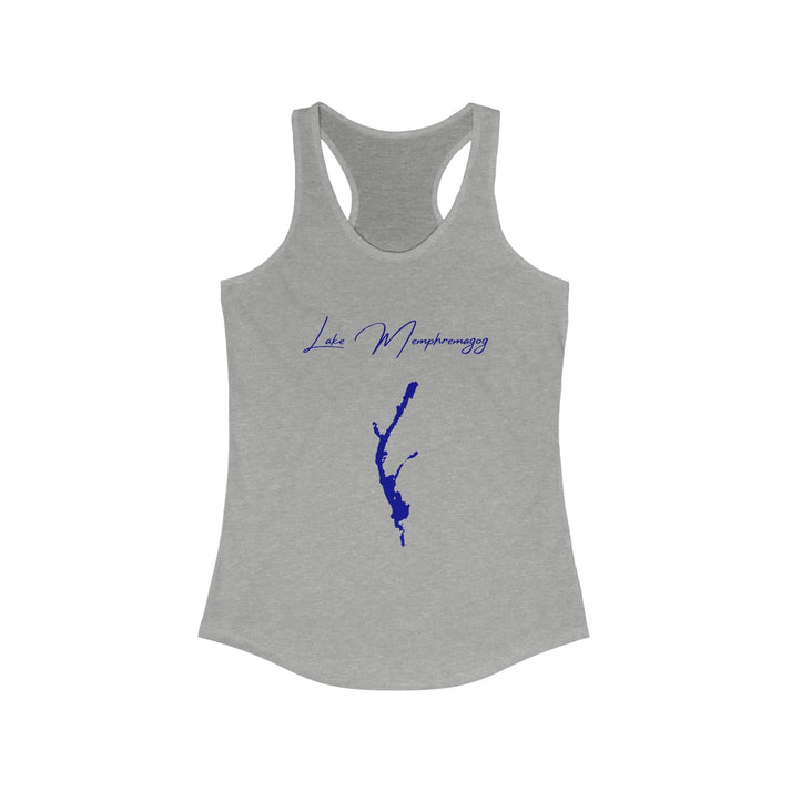 Vermont  Lake  Memphremagog  Racerback-Tank  front  position  view  from  front  heather  grey.webp