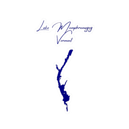 Vermont  Lake  Memphremagog  Vinyl  Decal  other  position  view  from  front  4  x  6.webp