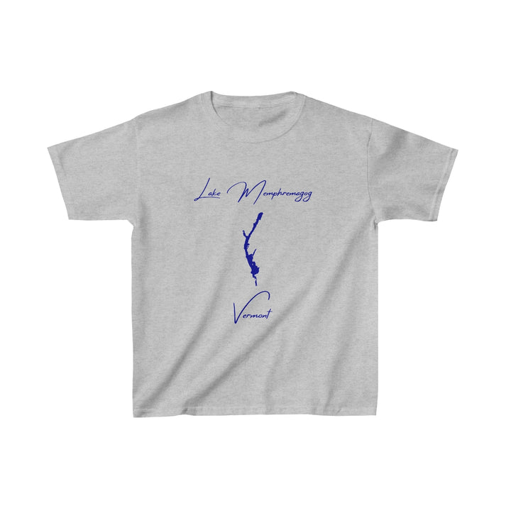 Vermont  Lake  Memphremagog  Youth  T-shirt  front  position  view  from  front  sport  grey.webp
