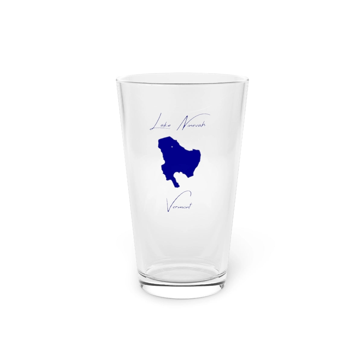 Vermont  Lake  Ninevah  16oz  Pint  Glass  front  position  view  from  front  16oz.webp