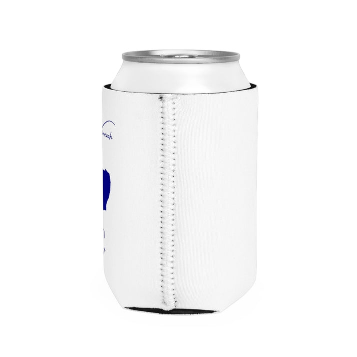 Vermont  Lake  Ninevah  Can  Koozie  all  position  view  from  right  white.webp