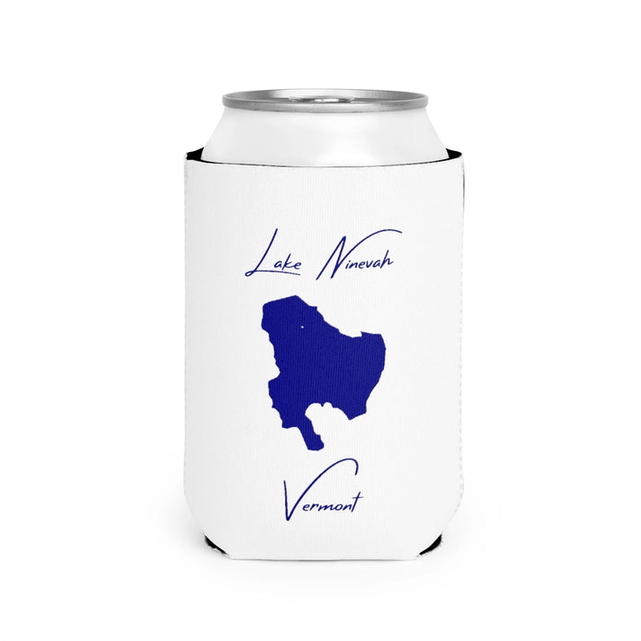 Vermont  Lake  Ninevah  Can  Koozie  front  position  view  from  front-2  white.webp