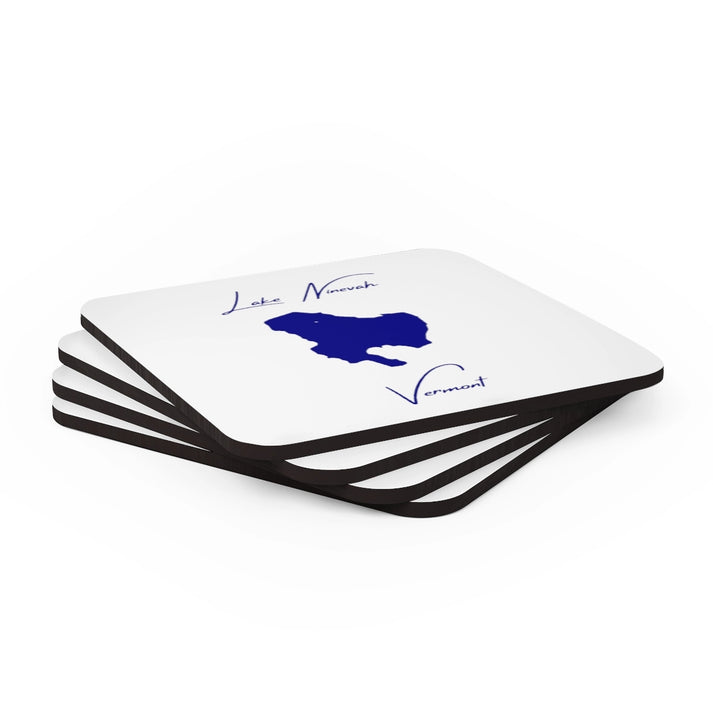 Vermont  Lake  Ninevah  Coaster  Set  front  position  view  from  stacked  3.75  x  3.75.webp