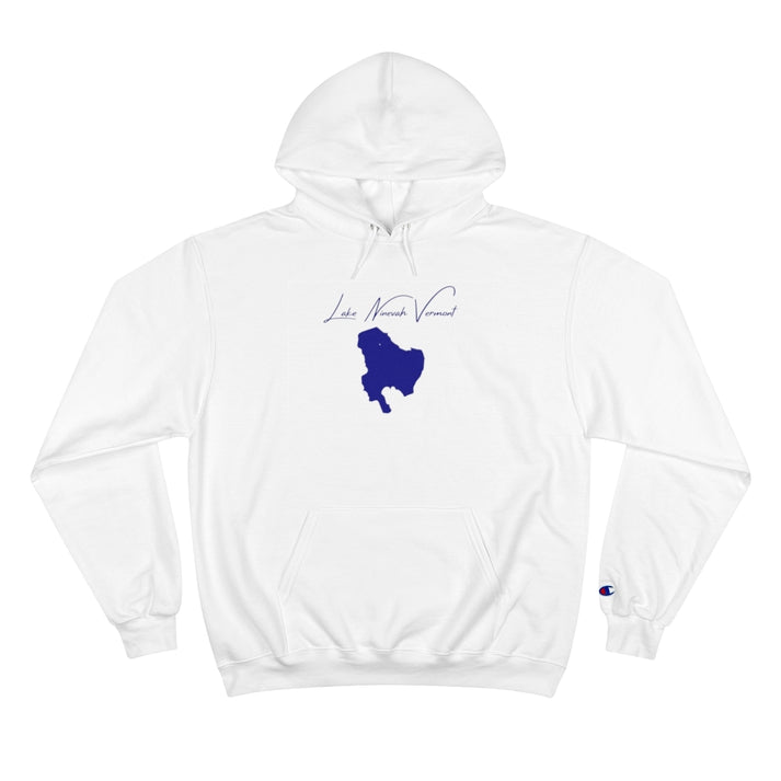 Vermont  Lake  Ninevah  Hoodie  front  position  view  from  front  white.webp