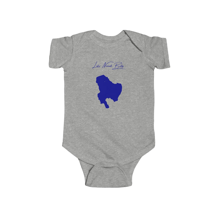 Vermont  Lake  Ninevah  Onesie  front  position  view  from  front  heather.webp