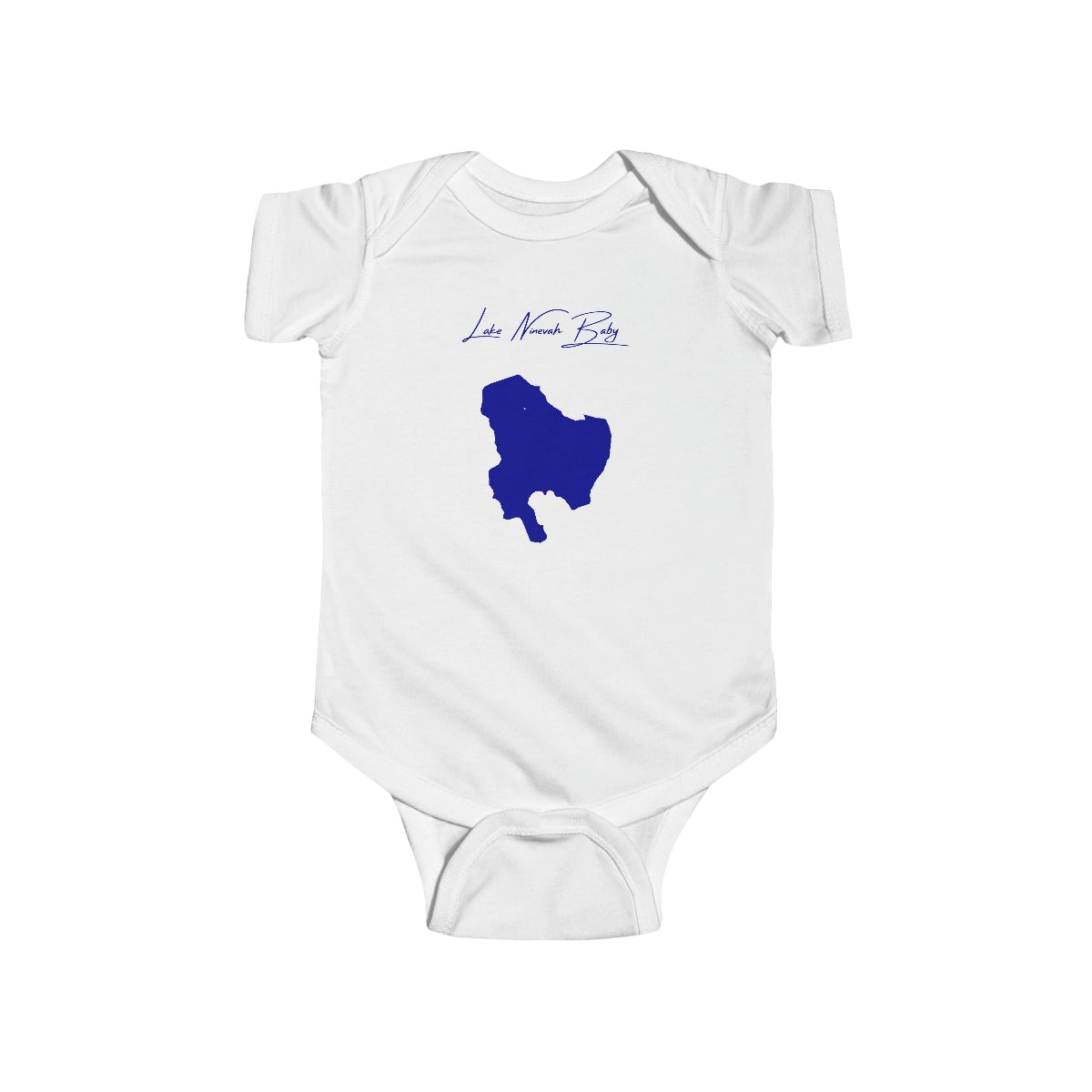 Vermont  Lake  Ninevah  Onesie  front  position  view  from  front  white.webp