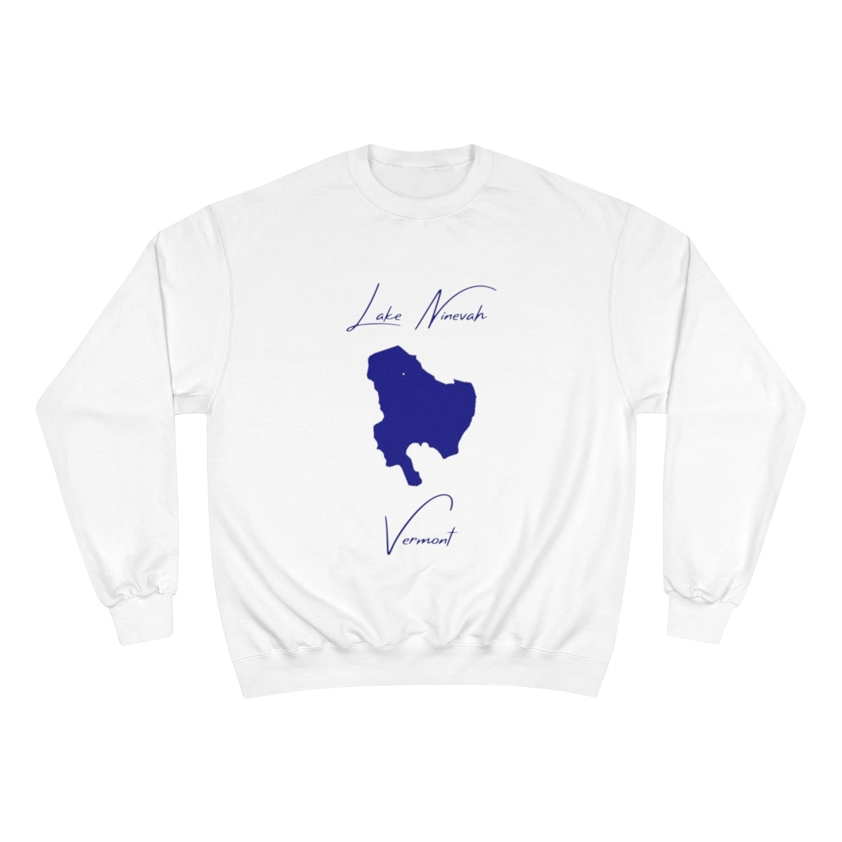 Vermont  Lake  Ninevah  Sweatshirt  front  position  view  from  front  white.webp