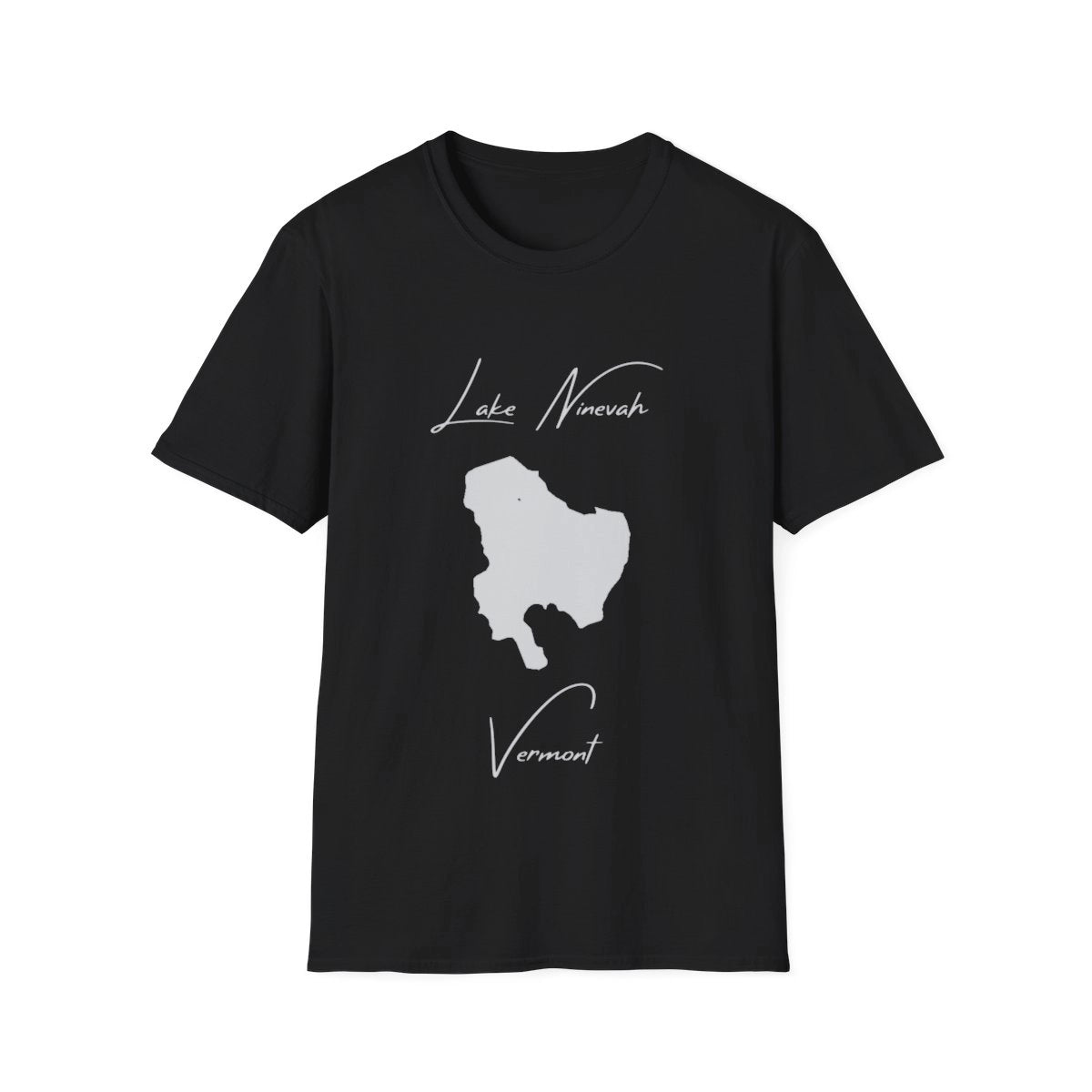 Vermont  Lake  Ninevah  T-shirt  front  position  view  from  front  black.webp