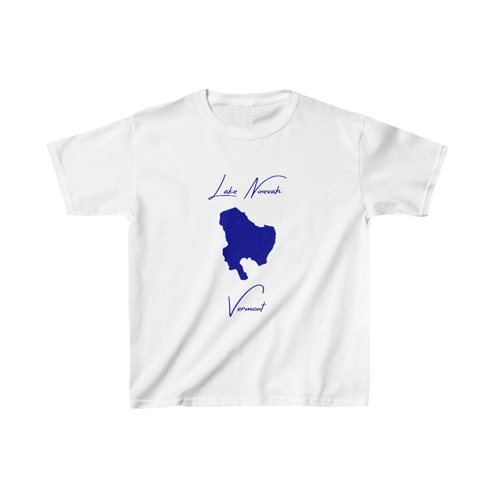 Vermont  Lake  Ninevah  Youth  T-shirt  front  position  view  from  front  white.webp