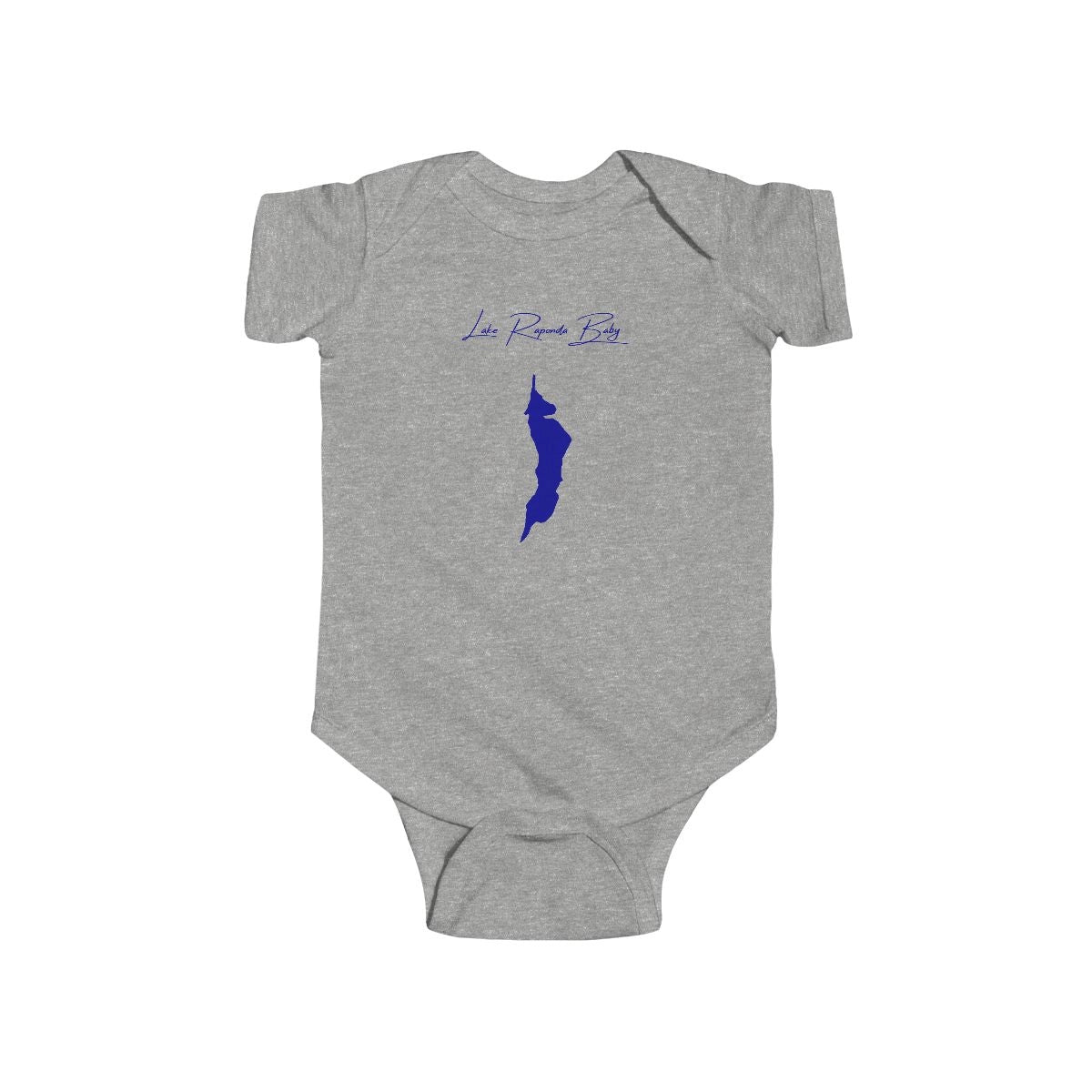 Vermont  Lake  Raponda  Onesie  front  position  view  from  front  heather.webp