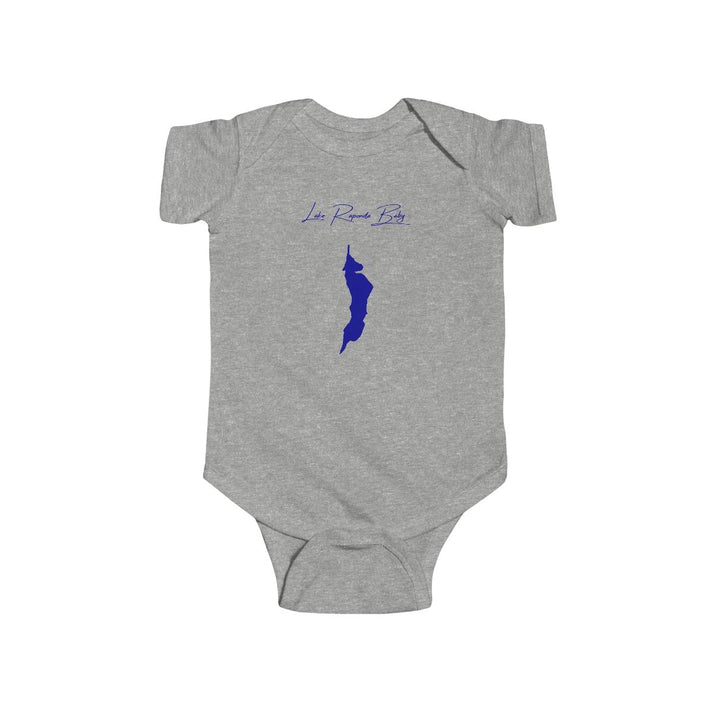 Vermont  Lake  Raponda  Onesie  front  position  view  from  front  heather.webp