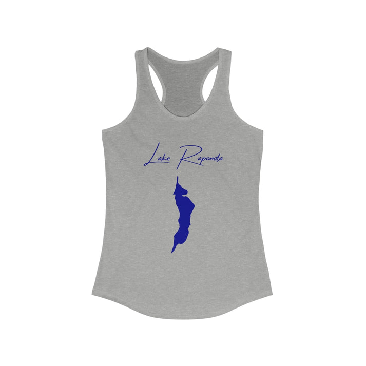 Vermont  Lake  Raponda  Racerback-Tank  front  position  view  from  front  heather  grey.webp