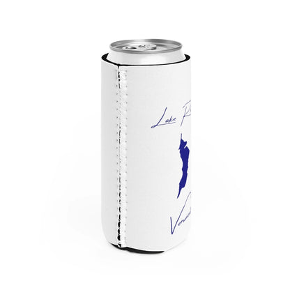 Vermont  Lake  Raponda  Slim  Can  Koozie  all  position  view  from  right  white.webp