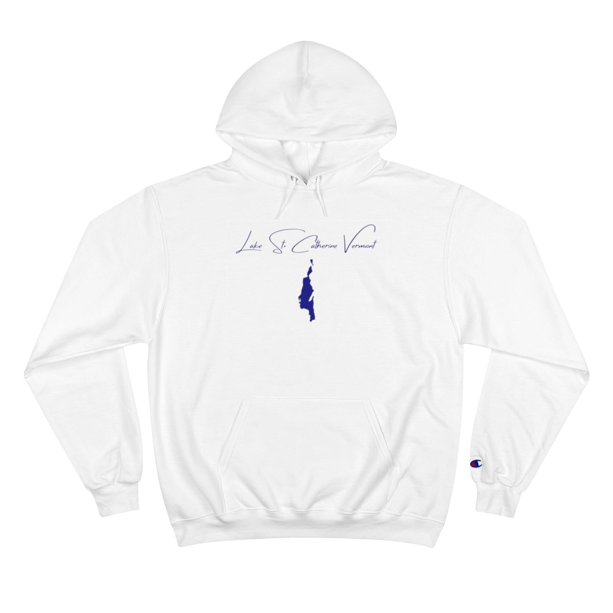 Vermont  Lake  St.  Catherine  Hoodie  front  position  view  from  front  white.webp