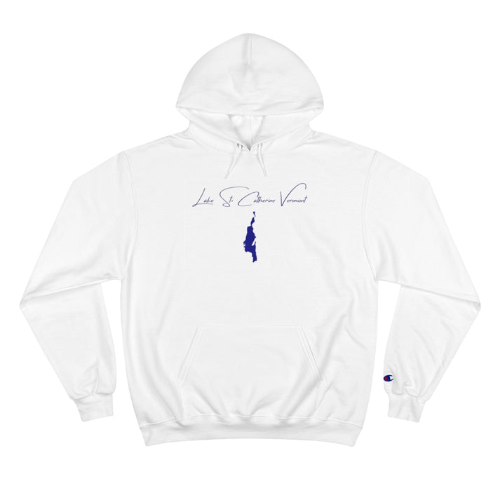 Vermont  Lake  St.  Catherine  Hoodie  front  position  view  from  front  white.webp
