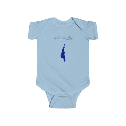 Vermont  Lake  St.  Catherine  Onesie  front  position  view  from  front  light  blue.webp