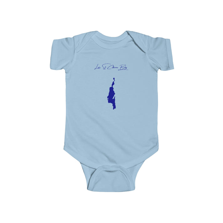 Vermont  Lake  St.  Catherine  Onesie  front  position  view  from  front  light  blue.webp