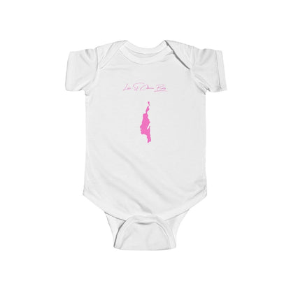 Vermont  Lake  St.  Catherine  Onesie  front  position  view  from  front  white.webp