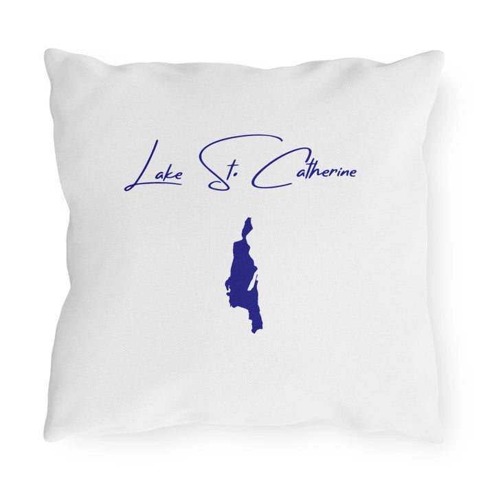 Vermont  Lake  St.  Catherine  Outdoor  Pillow  back  position  view  from  back  16  x  16.webp