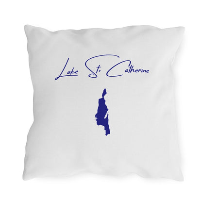 Vermont  Lake  St.  Catherine  Outdoor  Pillow  back  position  view  from  back  18  x  18.webp