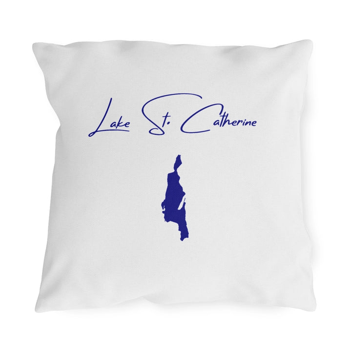 Vermont  Lake  St.  Catherine  Outdoor  Pillow  front  position  view  from  front  18  x  18.webp