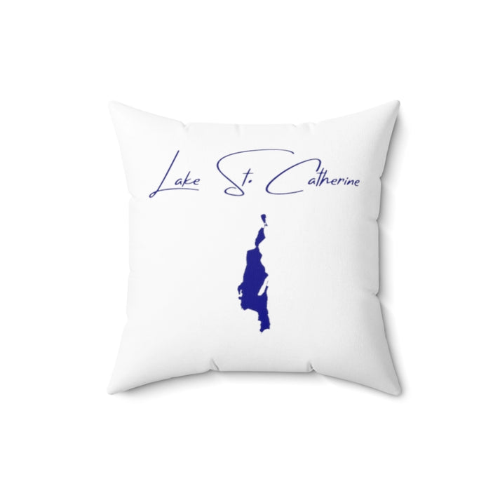 Vermont  Lake  St.  Catherine  Pillow  front  position  view  from  front  16  x  16.webp
