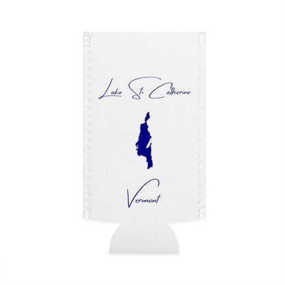Vermont  Lake  St.  Catherine  Slim  Can  Koozie  front  position  view  from  flat-front  white.webp