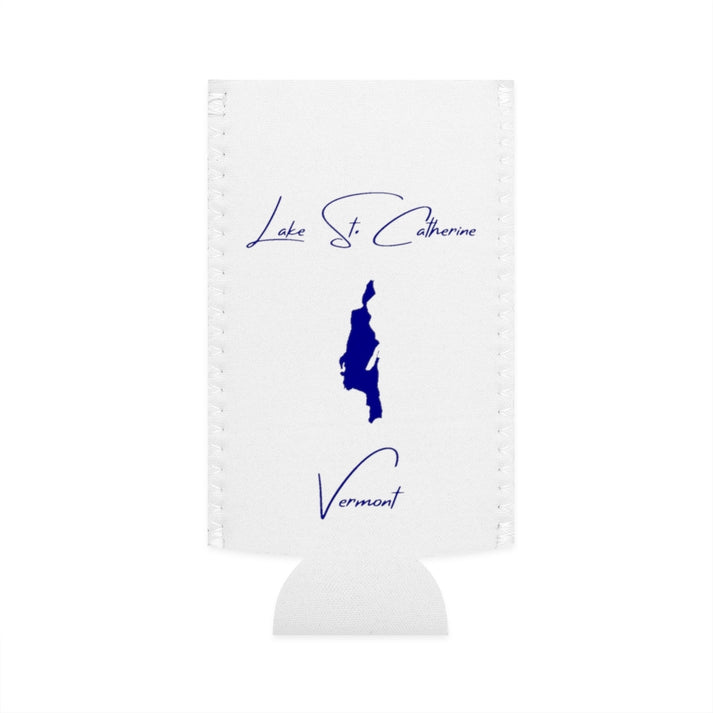 Vermont  Lake  St.  Catherine  Slim  Can  Koozie  front  position  view  from  flat-front  white.webp