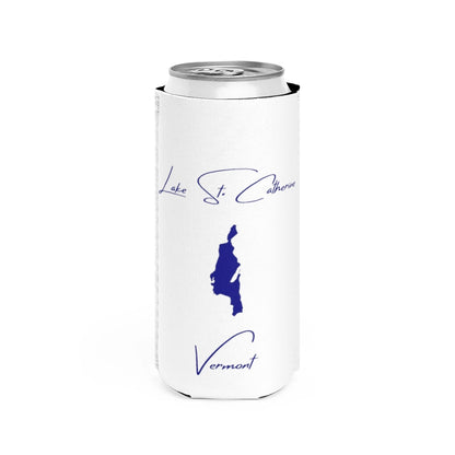 Vermont  Lake  St.  Catherine  Slim  Can  Koozie  front  position  view  from  front  white.webp