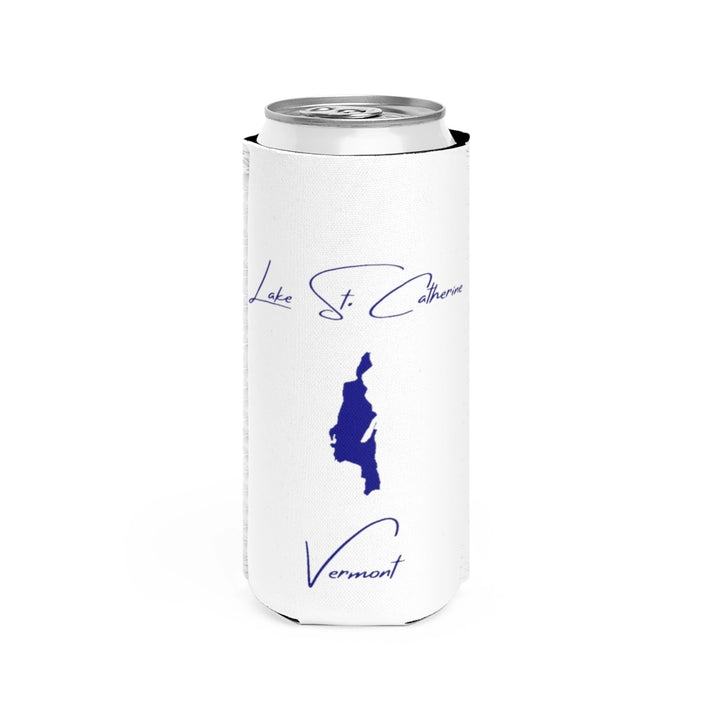 Vermont  Lake  St.  Catherine  Slim  Can  Koozie  front  position  view  from  front  white.webp