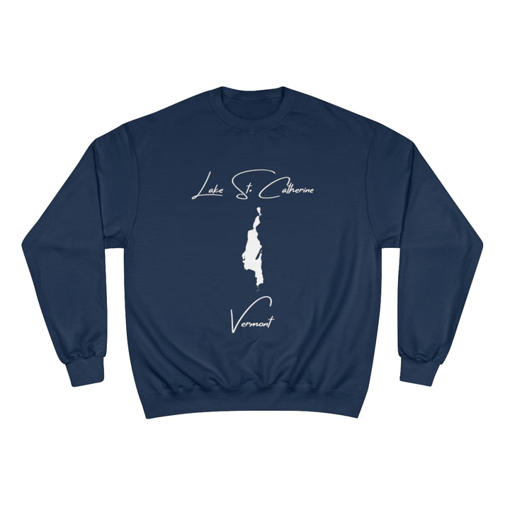 Vermont  Lake  St.  Catherine  Sweatshirt  front  position  view  from  front  navy.webp