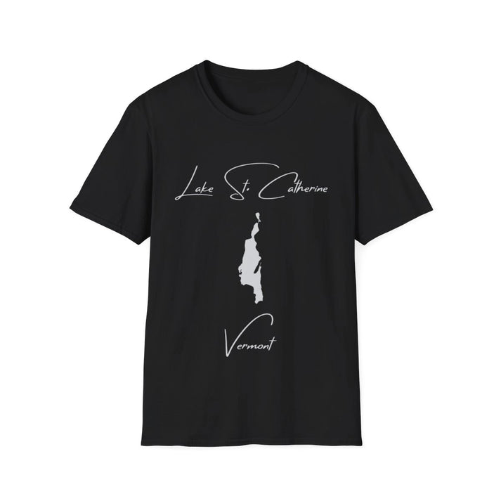 Vermont  Lake  St.  Catherine  T-shirt  front  position  view  from  front  black.webp
