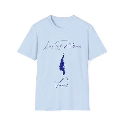 Vermont  Lake  St.  Catherine  T-shirt  front  position  view  from  front  light  blue.webp