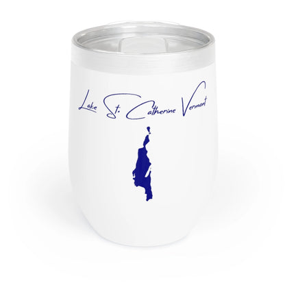 Vermont  Lake  St.  Catherine  Wine  Tumbler  front  position  view  from  front  white.webp