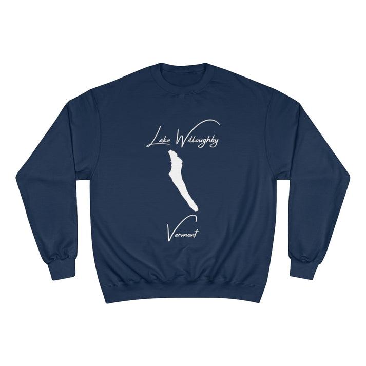 Vermont  Lake  Willoughby  Sweatshirt  front  position  view  from  front  navy.webp