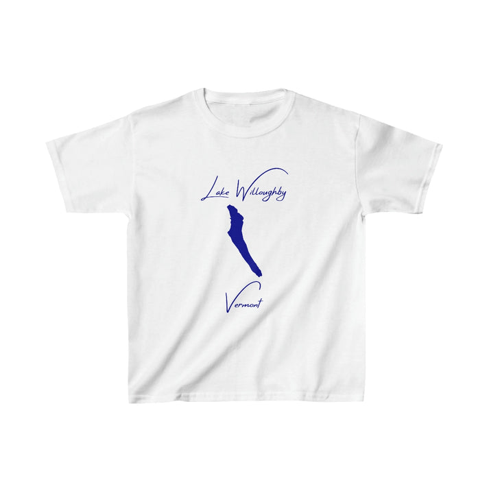 Vermont  Lake  Willoughby  Youth  T-shirt  front  position  view  from  front  white.webp