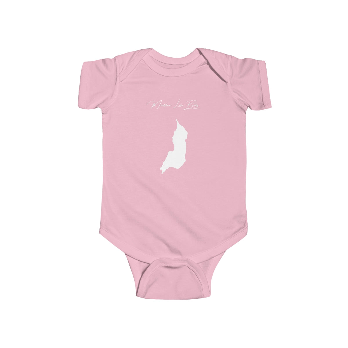 Vermont  Maidstone  Lake  Onesie  front  position  view  from  front  pink.webp