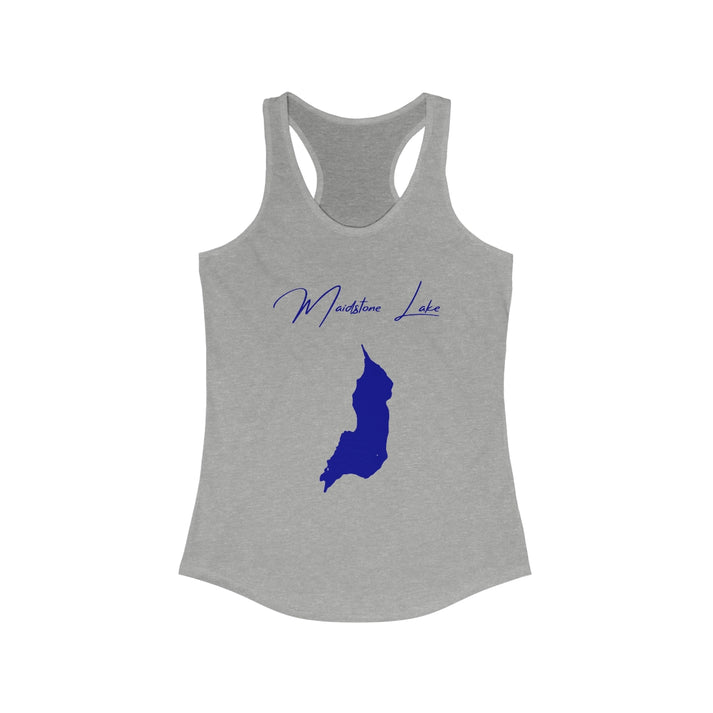 Vermont  Maidstone  Lake  Racerback-Tank  front  position  view  from  front  heather  grey.webp