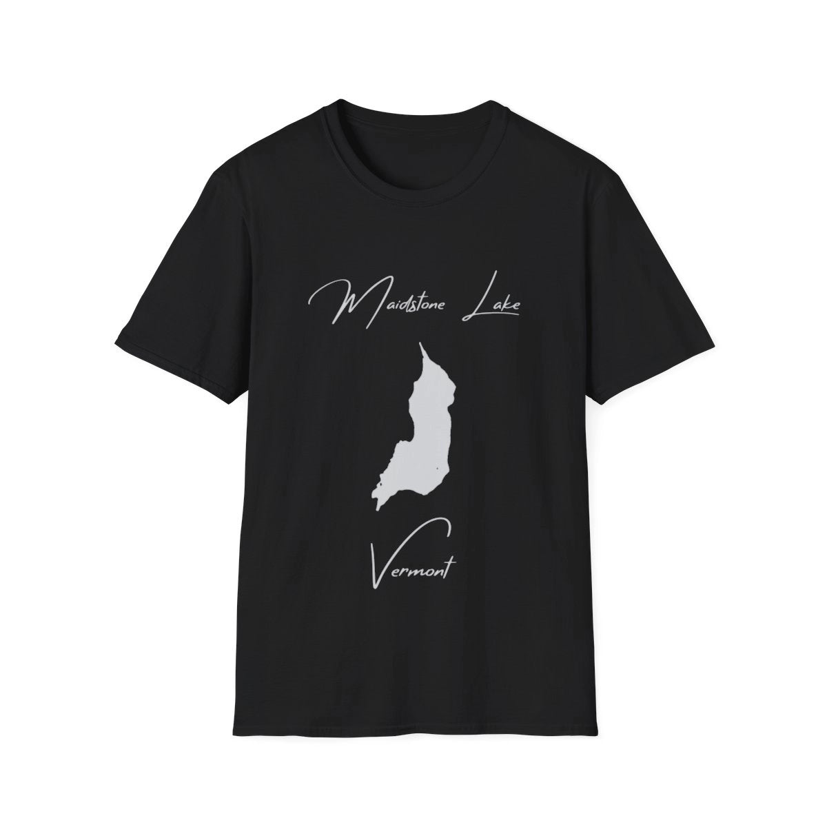 Vermont  Maidstone  Lake  T-shirt  front  position  view  from  front  black.webp