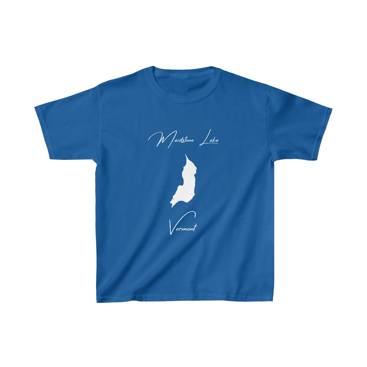 Vermont  Maidstone  Lake  Youth  T-shirt  front  position  view  from  front  royal.webp