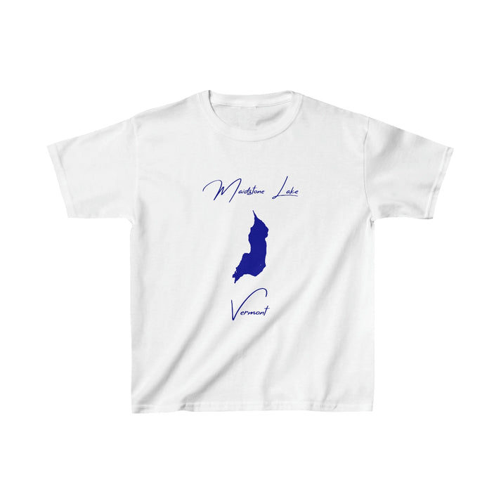 Vermont  Maidstone  Lake  Youth  T-shirt  front  position  view  from  front  white.webp