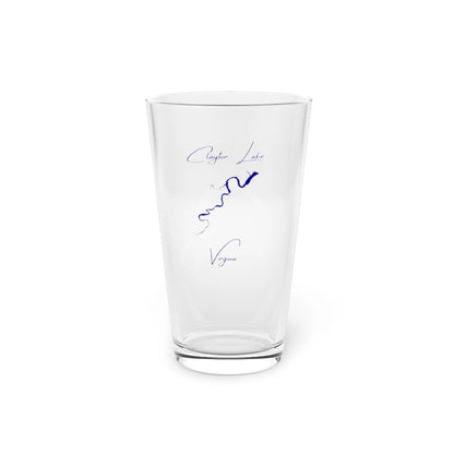 Virginia  Claytor  Lake  16oz  Pint  Glass  front  position  view  from  front  16oz.webp